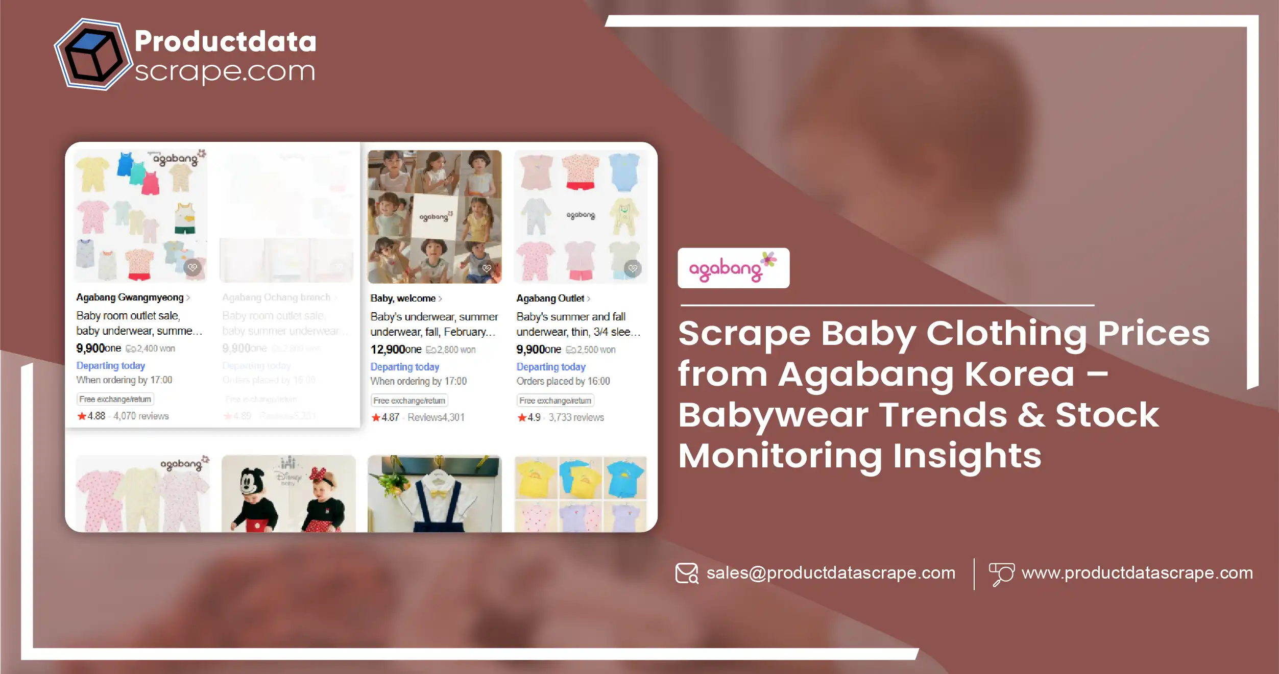 Scrape Baby Clothing Prices from Agabang Korea – Babywear Trends & Stock Monitoring Insights-01